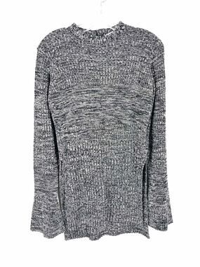 Victoria Beckham Size M Black/White Variegated Bell Sleeves Top-Long Sleeve